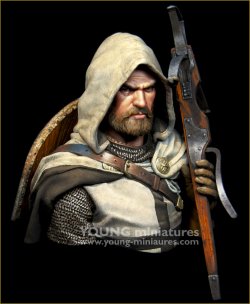 画像8: Young Miniatures[YH1874]1/10 中世 クロスボウを持ったチュートン騎士団員 胸像