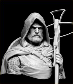 画像10: Young Miniatures[YH1874]1/10 中世 クロスボウを持ったチュートン騎士団員 胸像