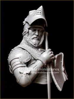 画像3: Young Miniatures[YH1876]1/10 15世紀 中世の騎士 剣が静かに倒れる時 胸像