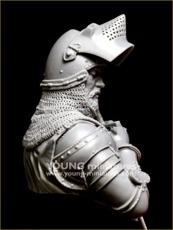 画像4: Young Miniatures[YH1876]1/10 15世紀 中世の騎士 剣が静かに倒れる時 胸像