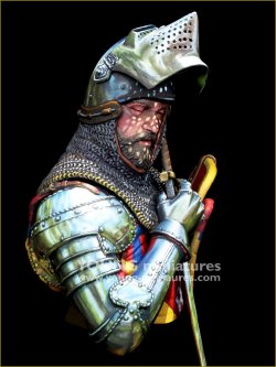 画像2: Young Miniatures[YH1876]1/10 15世紀 中世の騎士 剣が静かに倒れる時 胸像