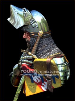画像4: Young Miniatures[YH1876]1/10 15世紀 中世の騎士 剣が静かに倒れる時 胸像
