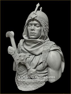 画像6: Young Miniatures[YH1878]1/10 15世紀 アフリカ ヌビアの近衛兵 胸像