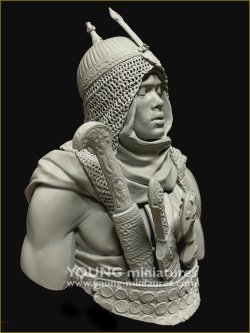 画像3: Young Miniatures[YH1878]1/10 15世紀 アフリカ ヌビアの近衛兵 胸像