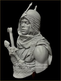 画像5: Young Miniatures[YH1878]1/10 15世紀 アフリカ ヌビアの近衛兵 胸像