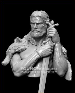 画像5: Young Miniatures[YH1879]1/10 紀元前1世紀 ケルト人の戦士 胸像