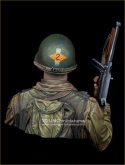 画像4: Young Miniatures[YM1898]1/10 WWII アメリカ陸軍第2レンジャー大隊の兵士 ノルマンディー1944 胸像