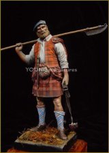 Young Miniatures[YH9004]90mm ハイランド地方の戦士 1746年