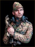 Young Miniatures[YM18100]1/10 WWII ドイツ武装親衛隊 戦車兵下士官 胸像