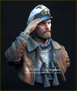 画像5: Young Miniatures[YM18102]1/10 WWII ドイツ海軍 Uボート艦長「母港への帰還」 胸像