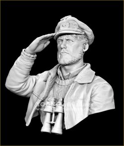 画像8: Young Miniatures[YM18102]1/10 WWII ドイツ海軍 Uボート艦長「母港への帰還」 胸像