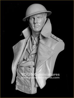 画像2: Young Miniatures[YM18104]1/10 WWI イギリス陸軍将校 突撃の笛が鳴る前に 胸像