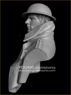 画像3: Young Miniatures[YM18104]1/10 WWI イギリス陸軍将校 突撃の笛が鳴る前に 胸像