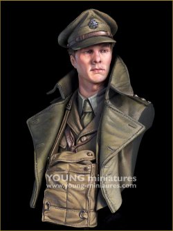 画像2: Young Miniatures[YM18104]1/10 WWI イギリス陸軍将校 突撃の笛が鳴る前に 胸像
