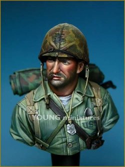 画像2: Young Miniatures[YM1813]1/10 WWIIアメリカ海兵隊隊員 硫黄島1945