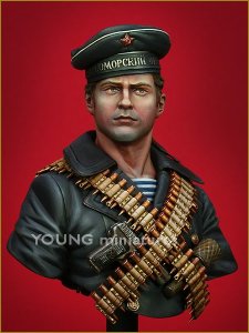 画像1: Young Miniatures[YM1821]1/10 WWIIソビエト海軍歩兵 「黒い悪魔」 (1)