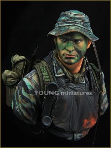 画像1: Young Miniatures[YM1845]1/10 ベトナム戦争 アメリカ海軍 ネイビーシールズ (1)