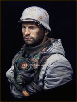 画像2: Young Miniatures[YM1849]1/10 WWIIドイツ陸軍 オートバイ兵 東部戦線