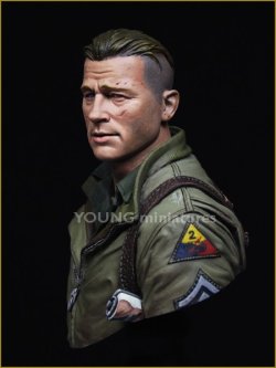 画像2: Young Miniatures[YM1852]1/10 WWIIアメリカ陸軍第2装甲師団戦車兵「車上の地獄」