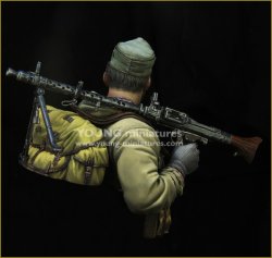 画像5: Young Miniatures[YM1860]1/10 WWIIドイツ武装親衛隊 MG43を担ぐ山岳猟兵