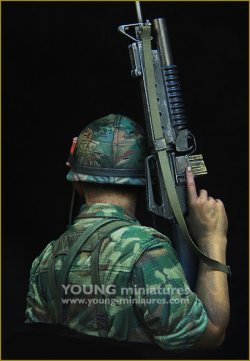 画像5: Young Miniatures[YM1866]1/10 ベトナム戦争 アメリカ陸軍第1騎兵師団 擲弾筒手 1970
