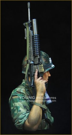 画像6: Young Miniatures[YM1866]1/10 ベトナム戦争 アメリカ陸軍第1騎兵師団 擲弾筒手 1970