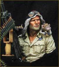 Young Miniatures[YM1867]1/10 WWIIイギリス陸軍SASジープガンナー 北アフリカ1941