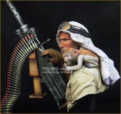 画像2: Young Miniatures[YM1867]1/10 WWIIイギリス陸軍SASジープガンナー 北アフリカ1941
