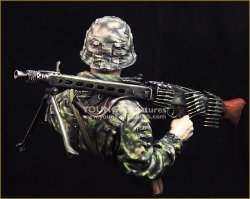 画像3: Young Miniatures[YM1869]1/10 WWIIドイツ武装親衛隊 若き射撃手 1944