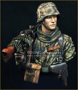 画像5: Young Miniatures[YM1869]1/10 WWIIドイツ武装親衛隊 若き射撃手 1944