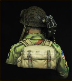 画像3: Young Miniatures[YM1873]1/10 WWIIアメリカ陸軍M1919機関銃を抱える空挺兵