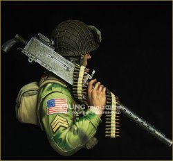 画像4: Young Miniatures[YM1873]1/10 WWIIアメリカ陸軍M1919機関銃を抱える空挺兵