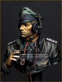 画像2: Young Miniatures[YM1876]1/10 WWIIドイツ武装親衛隊戦車兵指揮官 ノルマンディー1944