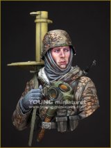 Young Miniatures[YM1884]1/10 WWII 独 ドイツ戦車猟兵「タンクハンター」胸像