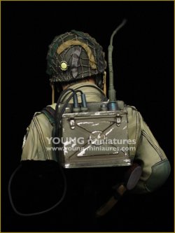 画像4: Young Miniatures[YM1885]1/10 WWII 米 アメリカ陸軍第101空挺師団無線兵胸像 カランタン1944