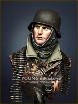 画像3: Young Miniatures[YM1887]1/10 WWII ドイツ武装SS射撃手胸像 バストーニュの包囲