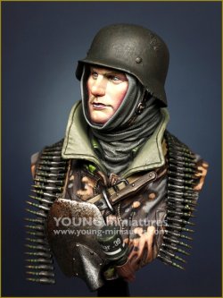 画像2: Young Miniatures[YM1887]1/10 WWII ドイツ武装SS射撃手胸像 バストーニュの包囲