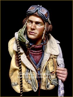 画像2: Young Miniatures[YM1891]1/10 WWII バトル・オブ・ブリテン イギリス空軍戦闘機パイロット胸像