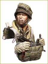 Young Miniatures[YM1893]1/10 WWII胸像 アメリカ陸軍空挺兵 ノルマンディー1944