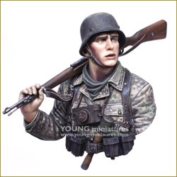 画像6: Young Miniatures[YM1895]1/10 WWII 若きドイツ歩兵 胸像