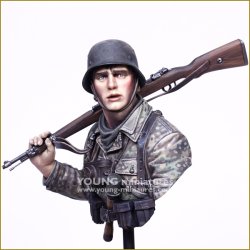 画像4: Young Miniatures[YM1895]1/10 WWII 若きドイツ歩兵 胸像