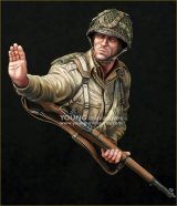 Young Miniatures[YM1897]1/10 WWII アメリカ陸軍空挺部隊“カラヒー”の兵士 ノルマンディー1944 胸像