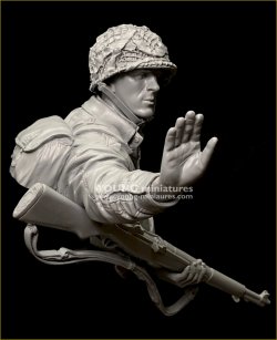 画像11: Young Miniatures[YM1897]1/10 WWII アメリカ陸軍空挺部隊“カラヒー”の兵士 ノルマンディー1944 胸像