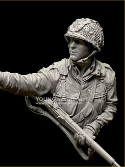画像7: Young Miniatures[YM1897]1/10 WWII アメリカ陸軍空挺部隊“カラヒー”の兵士 ノルマンディー1944 胸像