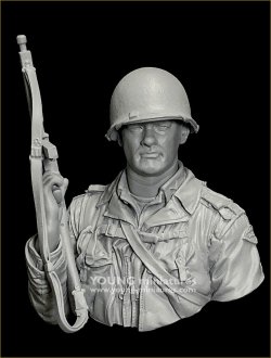 画像7: Young Miniatures[YM1898]1/10 WWII アメリカ陸軍第2レンジャー大隊の兵士 ノルマンディー1944 胸像