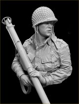 Young Miniatures[YM1899]1/10 WWII アメリカ 第101空挺師団のM1A1バズーカ射手 カランタン1944年 胸像
