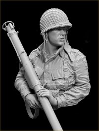 Young Miniatures[YM1899]1/10 WWII アメリカ 第101空挺師団のM1A1バズーカ射手 カランタン1944年 胸像