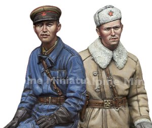 画像1: Alpine Miniatures[AM35283]1/35 WWII 露 ロシア戦車長セット(2体セット) (1)