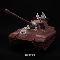 画像4: ARTOプロダクション[ARP35025]1/35 第501重戦車大隊 タイガーII無線手 & 操縦手 (半身像)