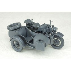 画像2: アスカモデル[24-004] 1/24 ドイツ軍用オートバイ ツュンダップ KS750 サイドカー